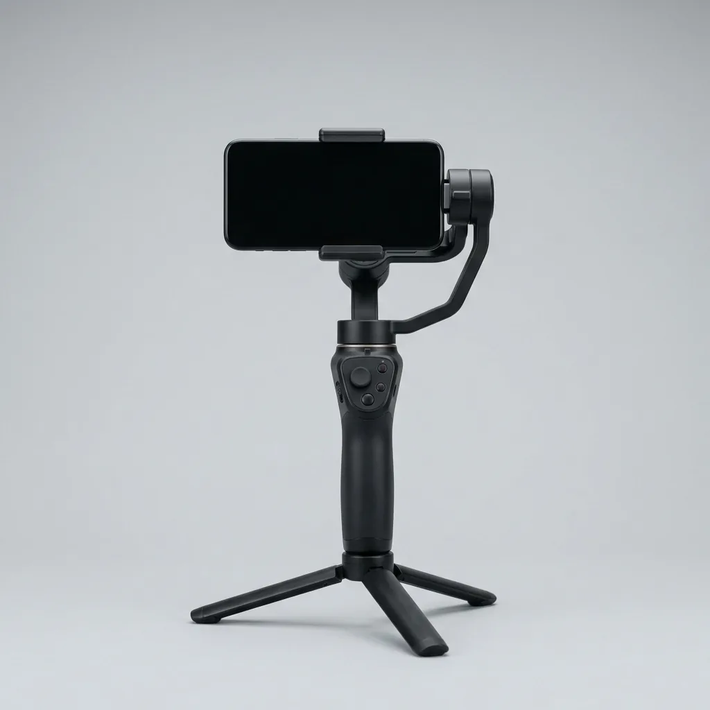 Alquiler de estabilizador Gimbal y trípode para smartphones en Cagliari