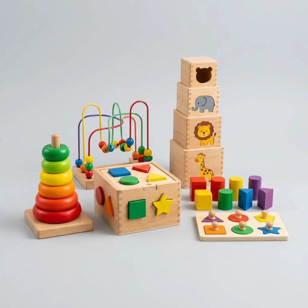 Alquiler de juegos de madera y materiales Montessori en Cagliari