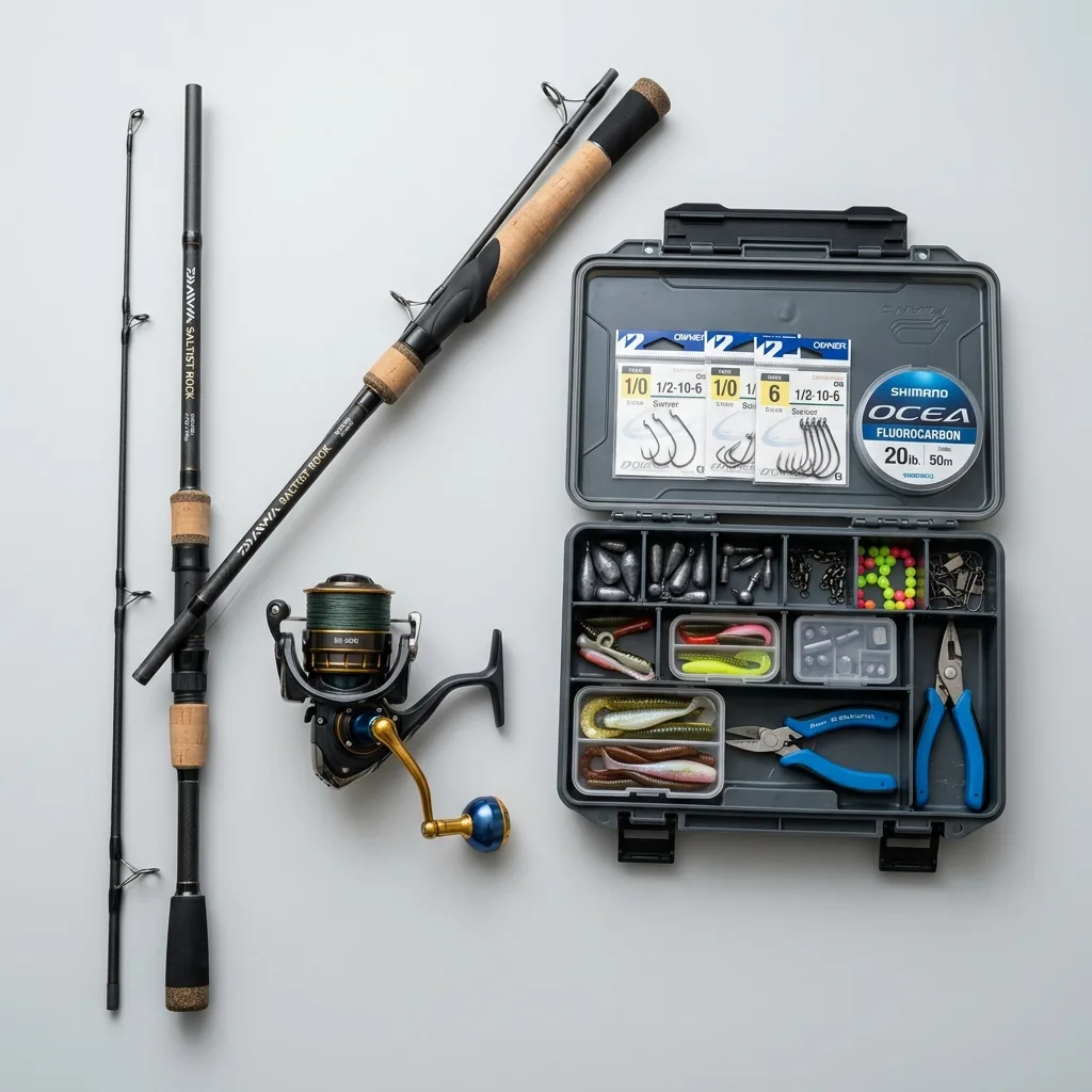 Alquiler de kit de pesca de arrecife en Cagliari