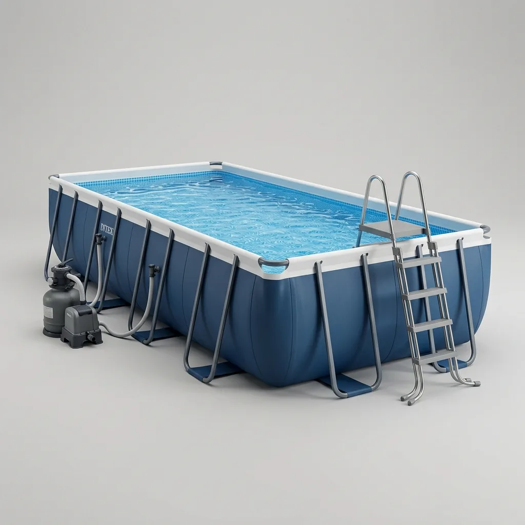 Alquiler de gran piscina elevada rectangular en Cagliari