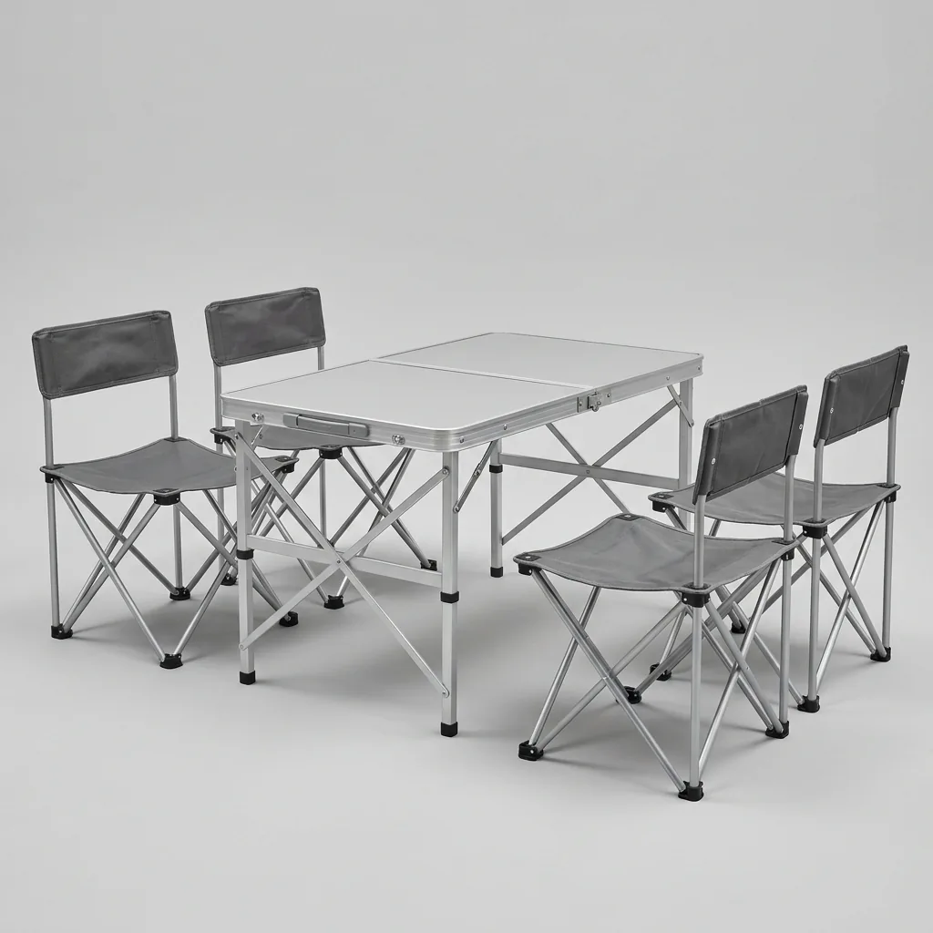 Alquiler de mesa y sillas de camping plegables en Cagliari