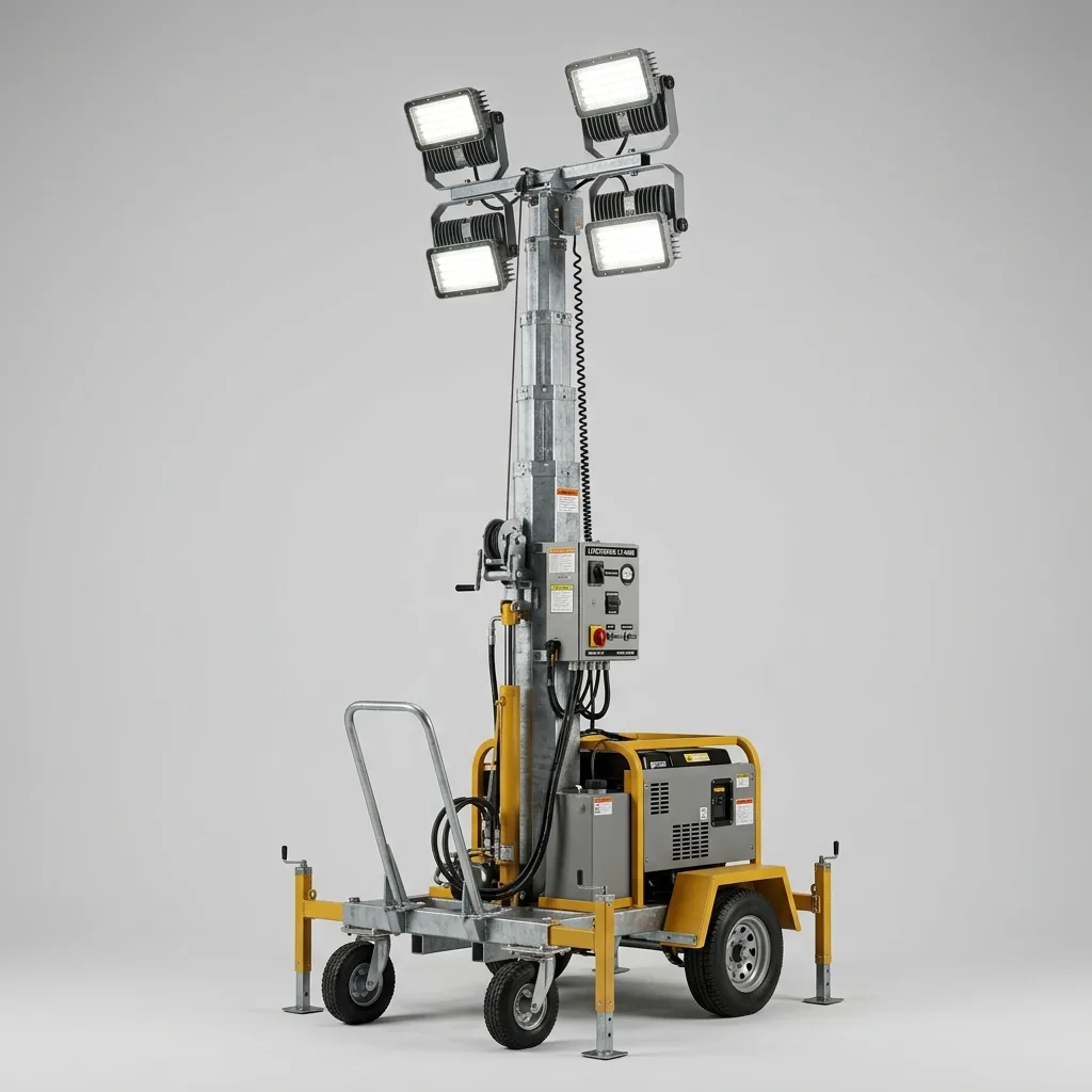 LED light tower rental in Cagliari